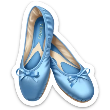 Blue ballet shoes sticker