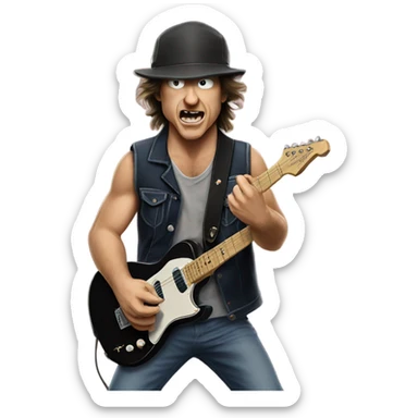 ac dc sticker