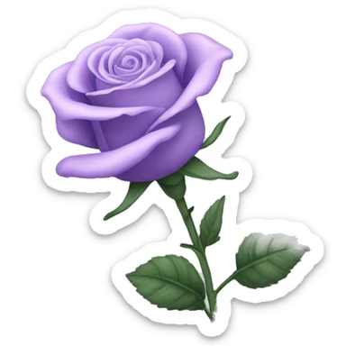 Lavender rose sticker