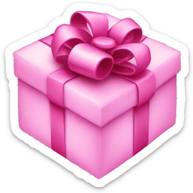 Christmas present pink  sticker