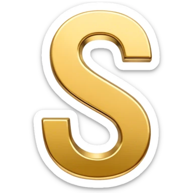 letter S sticker