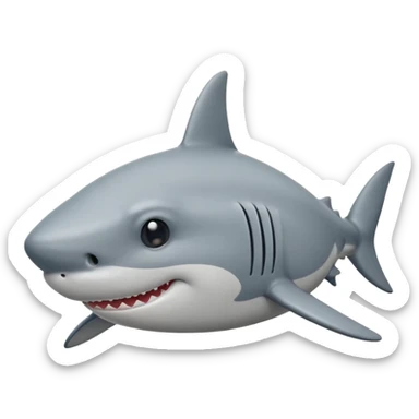 can you make me a shark emoji that looks like 😪 sticker