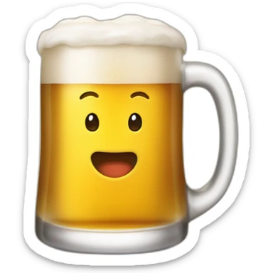 dieu qui boit une biere sticker