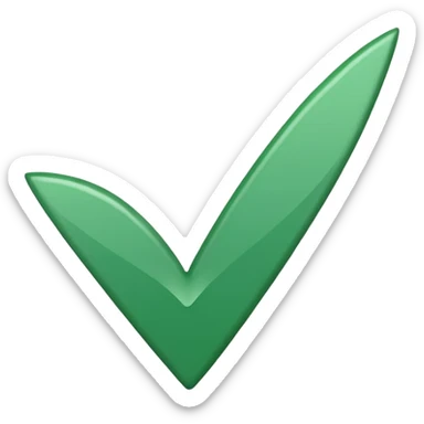 Emoji de V de verificado sticker