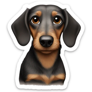 wire-haired dachshund sticker
