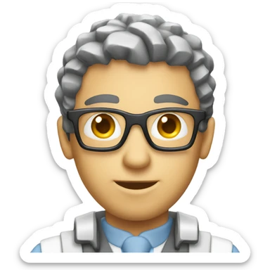 a mechanical engineer expert in computer science sticker