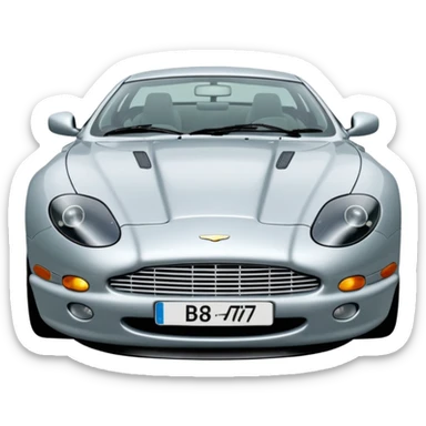 1992 Aston Martin db7 Solent silver 3.2 litre straight 6 sticker