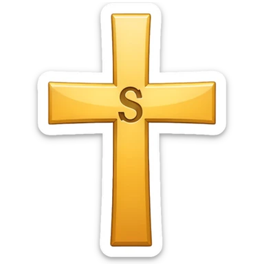 Make the $ symbol have a cross but add the letter s over it sticker