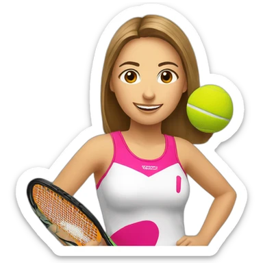 Cuatro chicas padel sticker