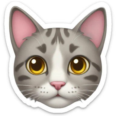 cat with confetti sticker