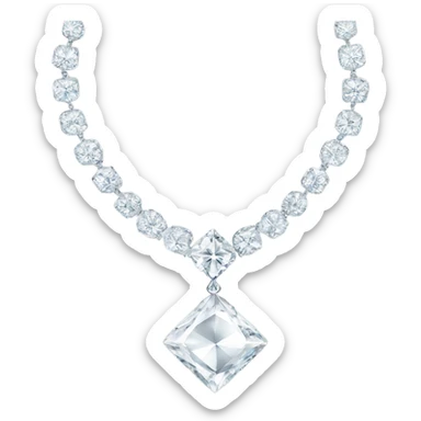 luxury diamond necklace  sticker