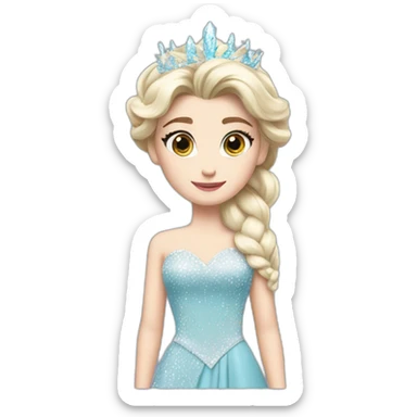 Elsa dress coronation sticker