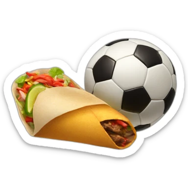 soccer with a fajita sticker