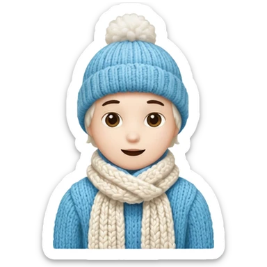 marshmallow guy with accessories sticker