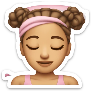Ariana Grande sleeping sticker