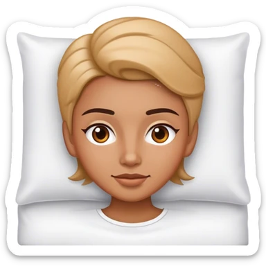 Glam white hotel bed sticker