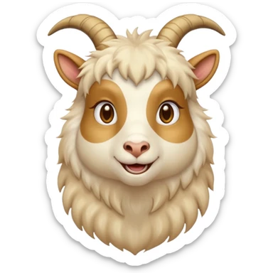 golden goat, like the original goat emoji sticker