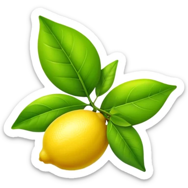 lemon leaf sticker