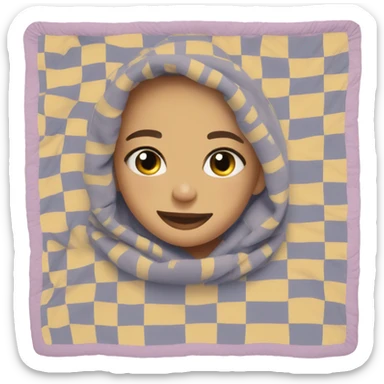 Cute aesthetic blanket sticker