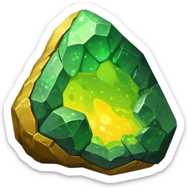 uranium ore rock sticker
