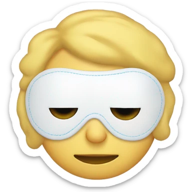 Sleep eye mask sticker