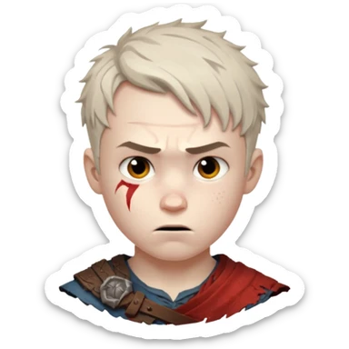 Boy from god of war sticker