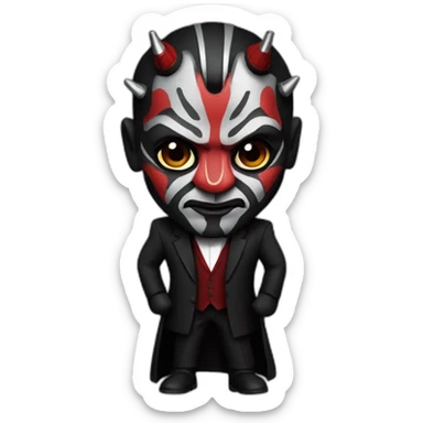 darth maul in a suit sticker
