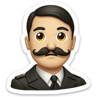 Hitler et sa moustache sticker