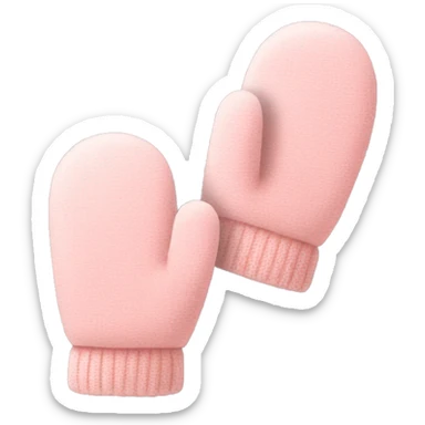 light pink mittens sticker