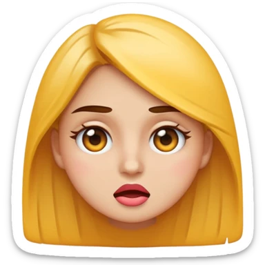 Emoji de una chica muy molesta, ceño fruncido, ojos enojados, brazos cruzados o puños apretados, expresión de frustración intensa, estilo emoji moderno y minimalista, colores planos, fondo transparente. sticker