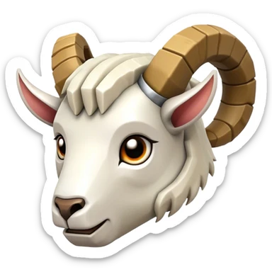 Minecraft goats horn sticker