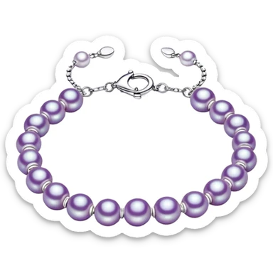 Pearl purple braclet sticker