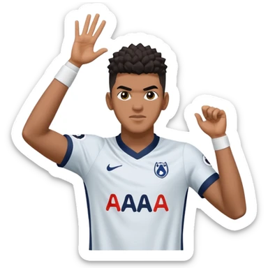 Dominic solanke tottenham Hotspur footballer doing naruto celebration sticker
