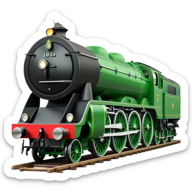 Steam Train - Flying Scotsman (Model Year: 2022) (Iconic colour: Green) sticker