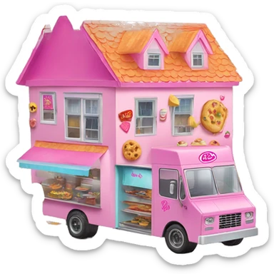 Barbie’s dream house and food truck  sticker