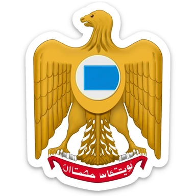 coat of arms Of uae sticker