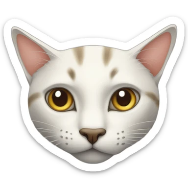 cat stalking its prey sticker