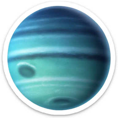 Planet neptune very bl sticker