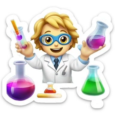 Kid chemist ￼ sticker