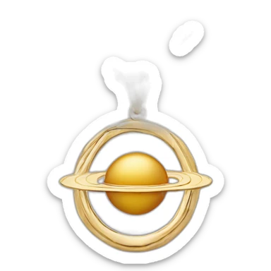 A vivienne westwood saturn necklace sticker