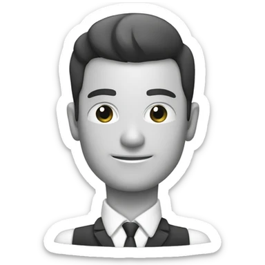 Black and White - Risk and Property Management sticker