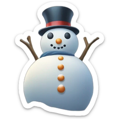Snowman Statue Epic Mystery Legendary NewYear PokemonTheme Pokeball Snowfall Snowballs sticker