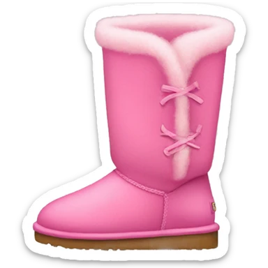 Pink cute Ugg boot sticker