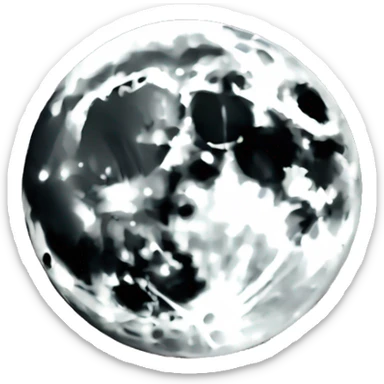 Une fusée qui atterrit dans l’œil de la lune  sticker