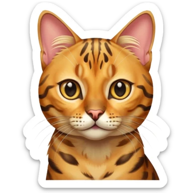 bengali cat sticker