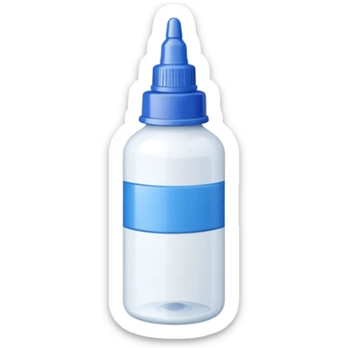 Glue bottle sticker