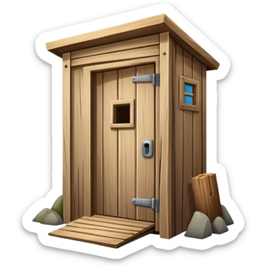 outhouse sticker