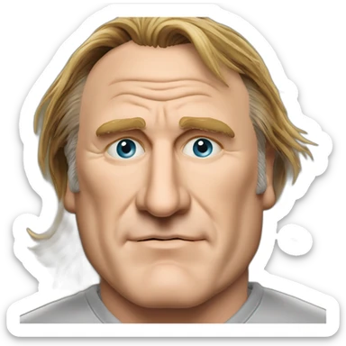 Gerard Depardieu clin d’œil sticker
