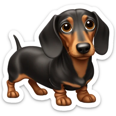 Sausage dog sticker