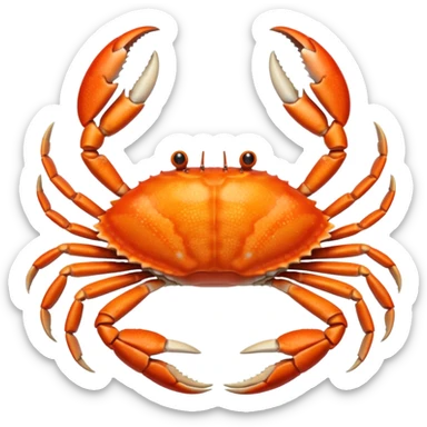 Cracked crab leg sticker